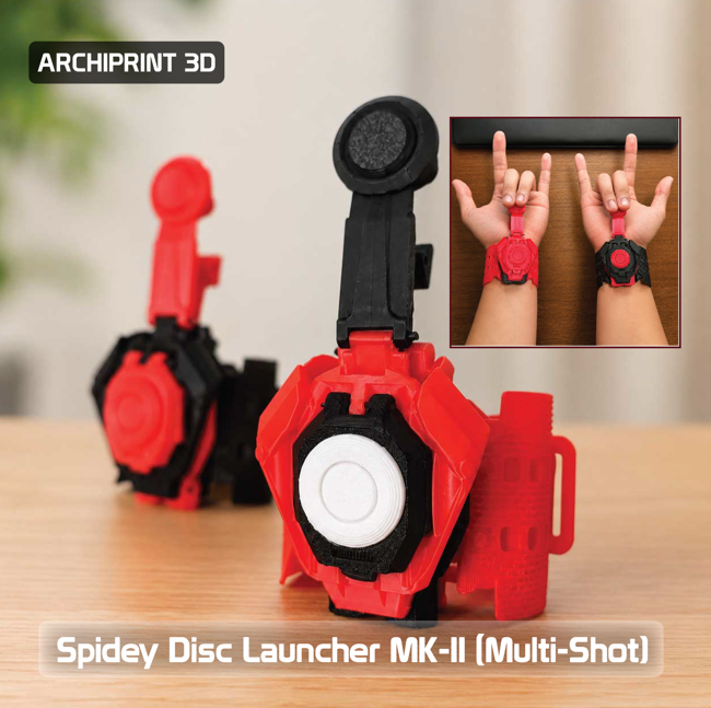 Spidey Disc Launcher MK-II Multi-Shot Wrist Prop